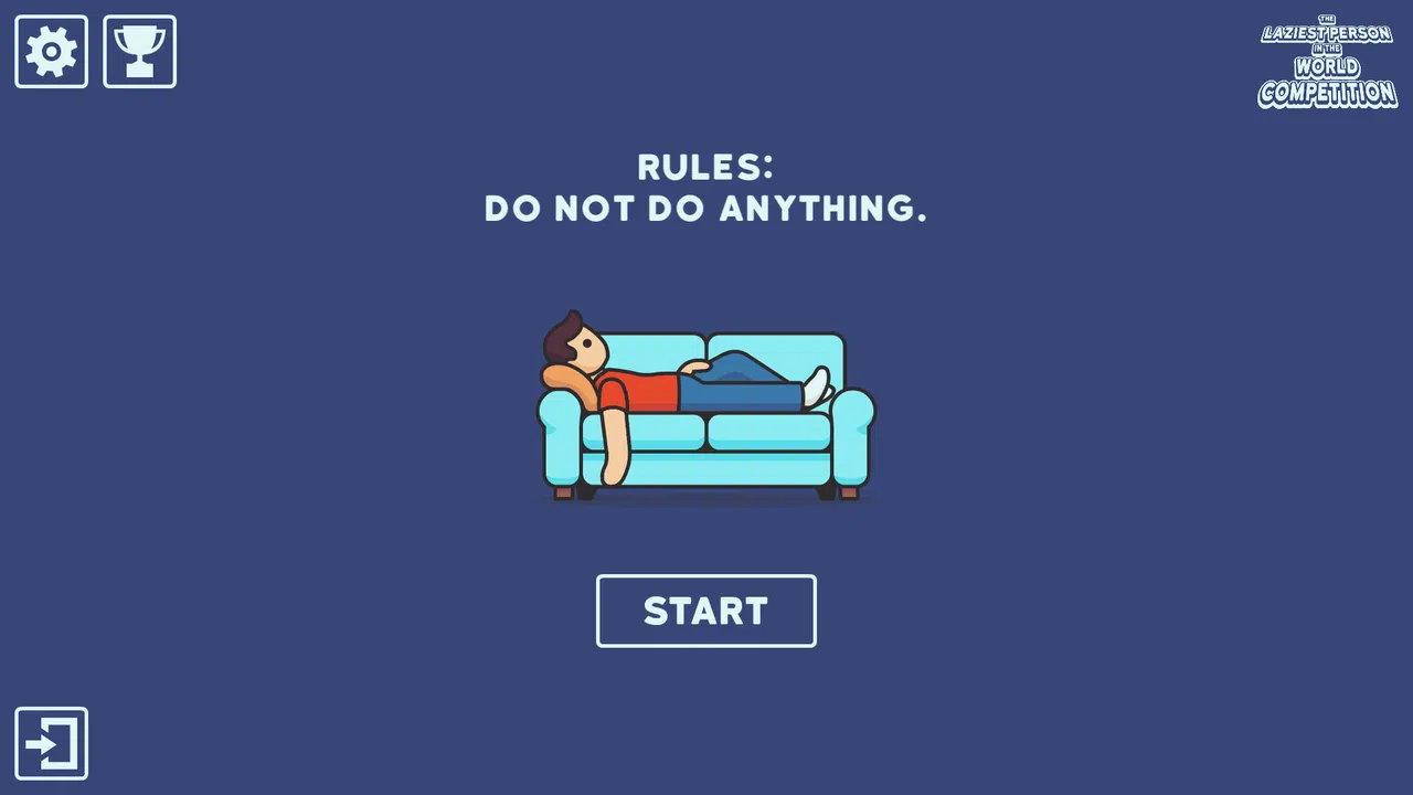 The Laziest Person In The World Competition Screenshot 0