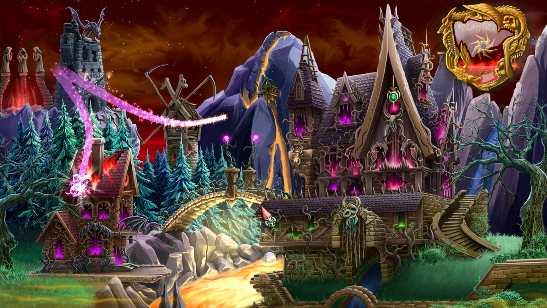 Cursed House 9 - Match 3 Puzzle Screenshot 1