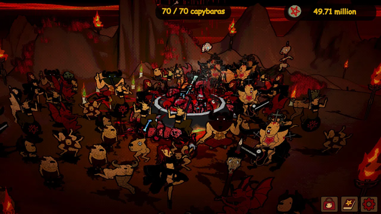 Capybaras Chill in Hell Screenshot 0