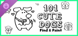 101 Cute Dogs: Find & Paint - Artbook