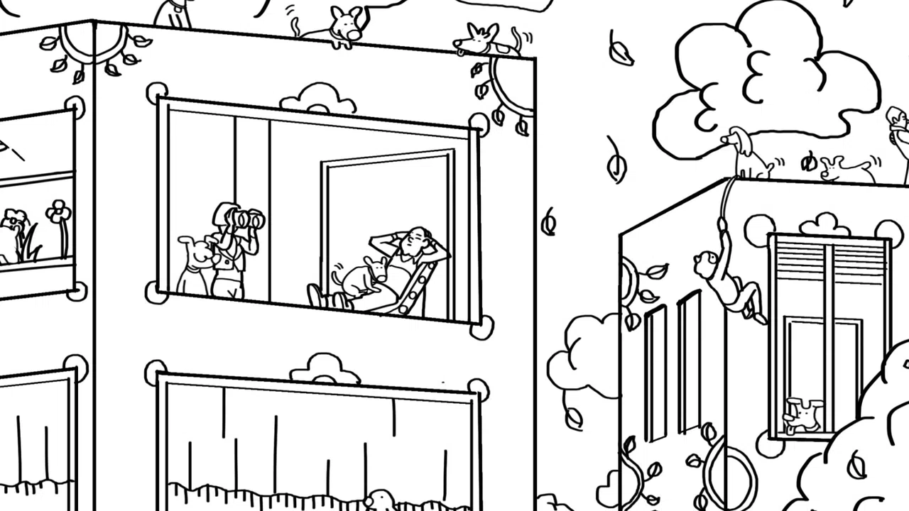 101 Cute Dogs: Find & Paint - Artbook Screenshot 0