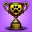 Golden trophy icon