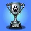 Silver trophy icon