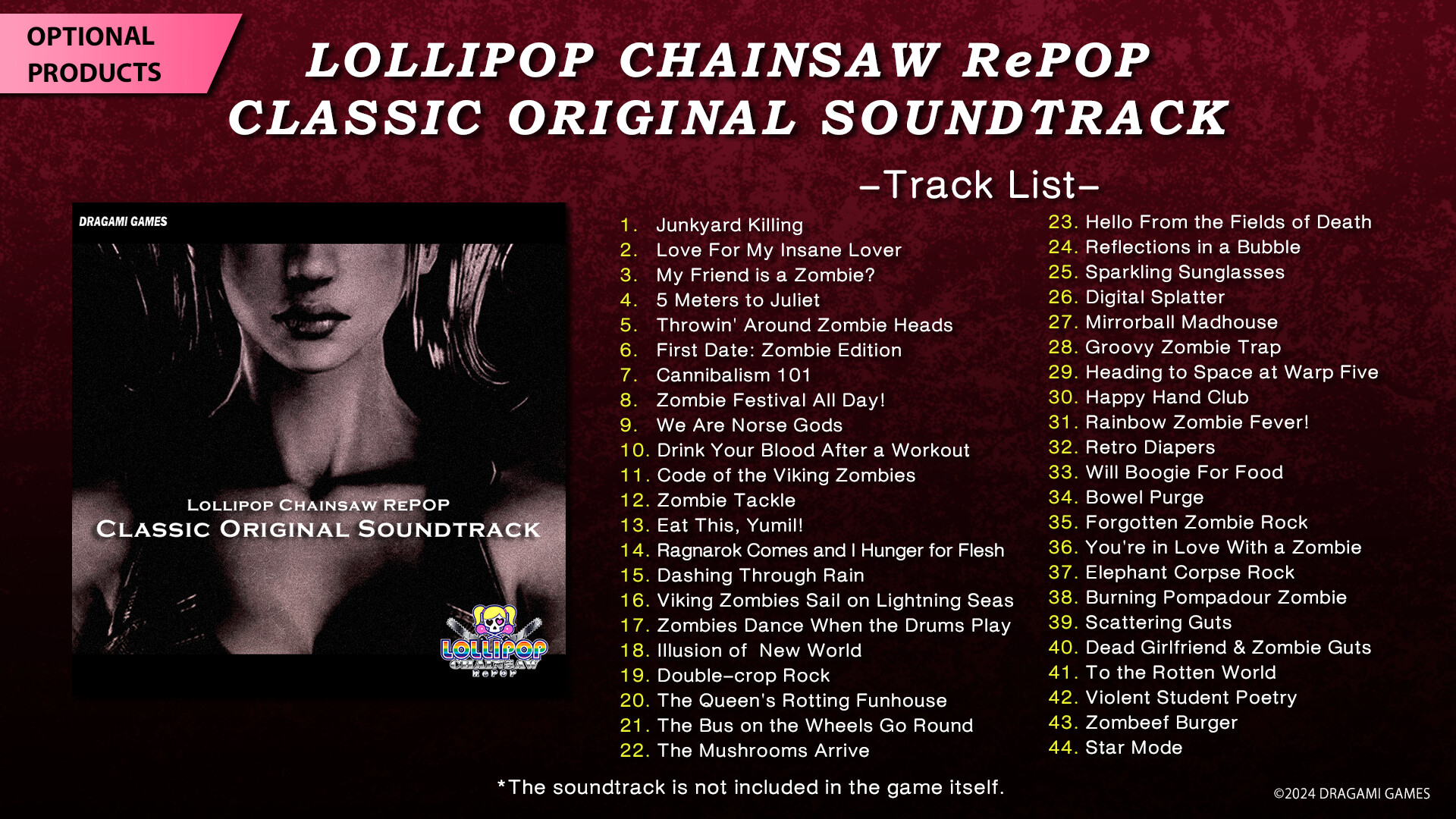 LOLLIPOP CHAINSAW RePOP CLASSIC ORIGINAL SOUNDTRACK Screenshot 0