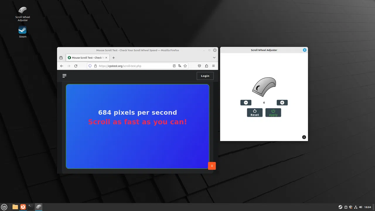 Scroll Wheel Adjuster Screenshot 1