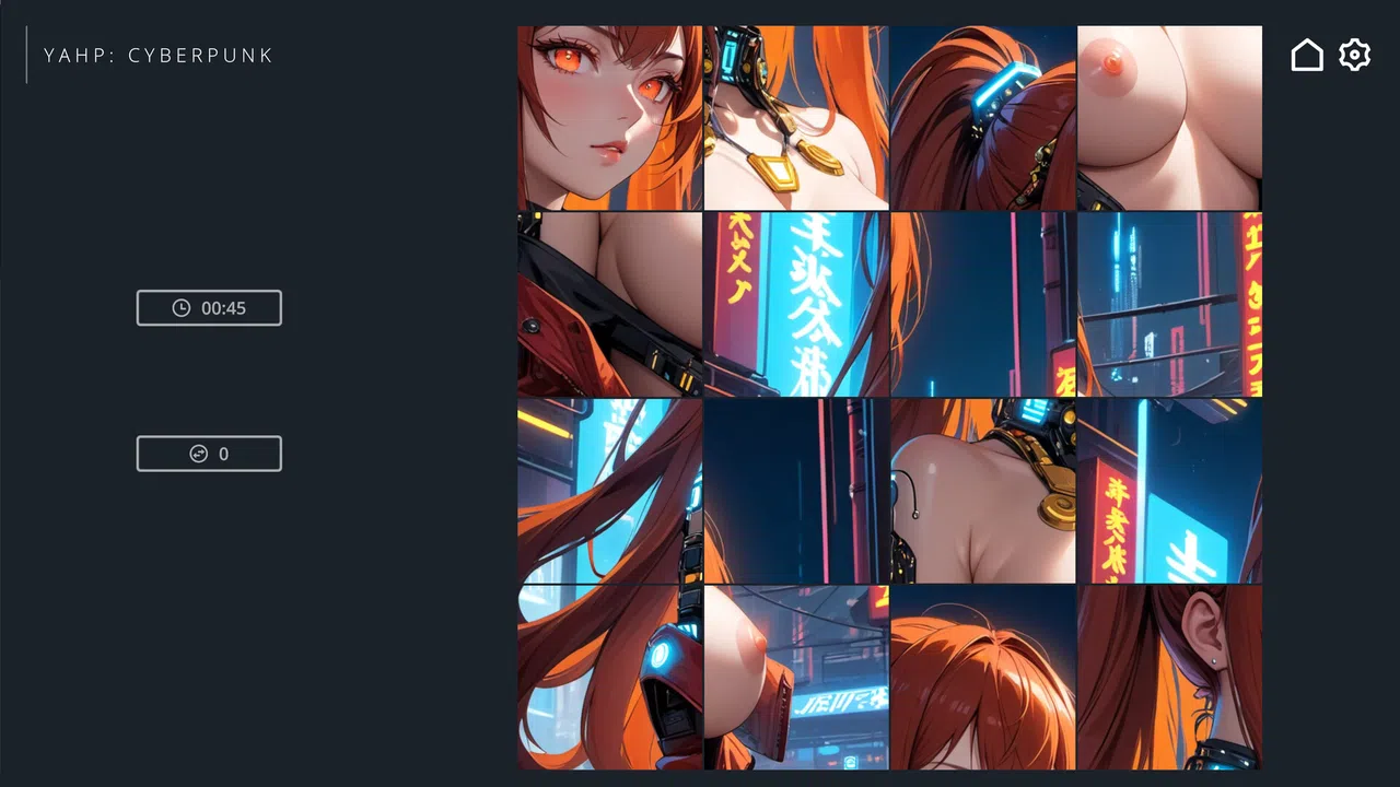 Yet Another Hentai Puzzle: Cyberpunk Screenshot 1