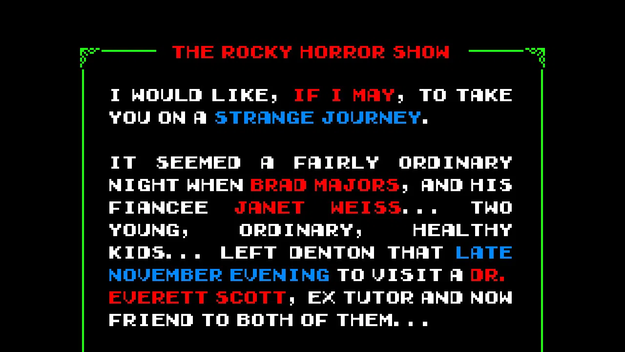 The Rocky Horror Show Video Game Screenshot 3