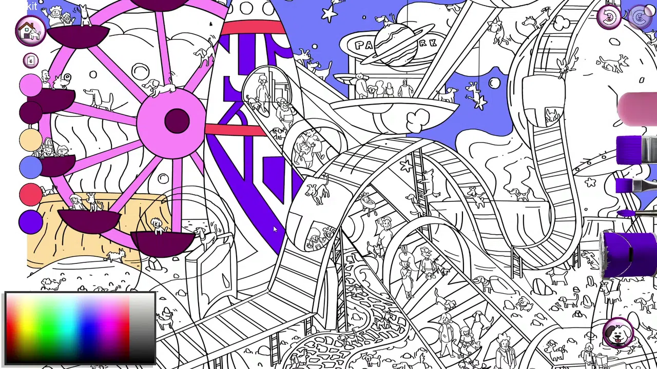101 Cute Playland Dogs: Find & Paint Screenshot 2