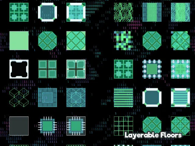 RPG Maker MV - KR Cruising the Circuits Digital World Tileset Screenshot 2