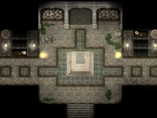 RPG Maker MZ - KR Burial Grounds - Crypt, Catacomb and Mausoleum Tileset Screenshot 6