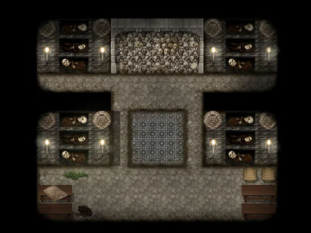 RPG Maker MZ - KR Burial Grounds - Crypt, Catacomb and Mausoleum Tileset Screenshot 4