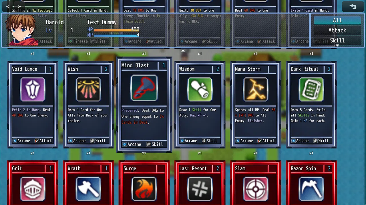 RPG Maker MZ - Card Game Combat Deckbuilder Engine Screenshot 0