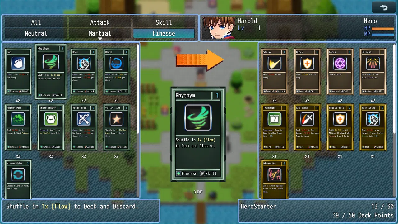 RPG Maker MZ - Card Game Combat Deckbuilder Engine Screenshot 2