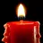 Candles lighted