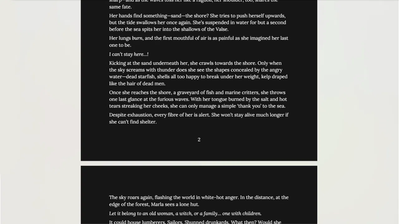 Sigh of the Abyss - "Threads of Carolise" short story collection Screenshot 1