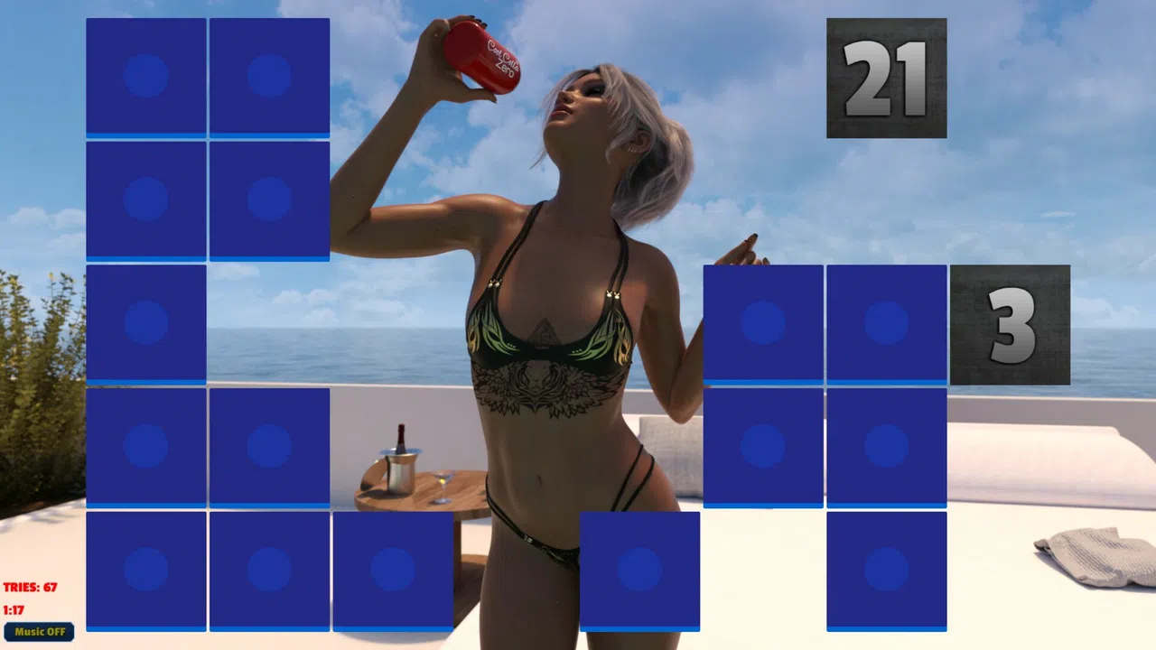 Sexy Memory Puzzle - Pool Girls Screenshot 2