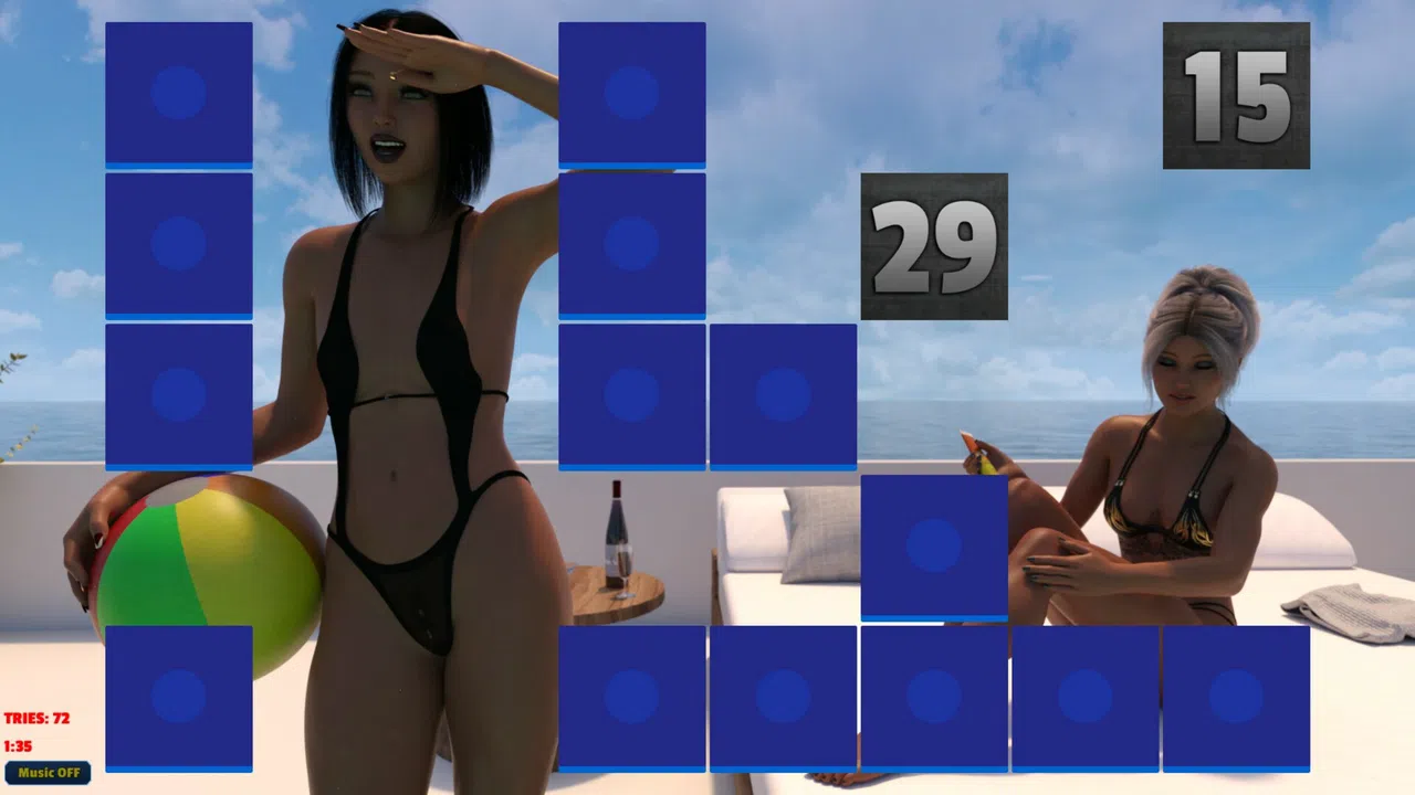 Sexy Memory Puzzle - Pool Girls Screenshot 3