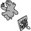 Hippo art icon