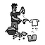 Laundry person icon