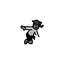 Kid on dog icon