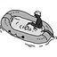 Water boat icon