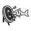 Fish archery icon
