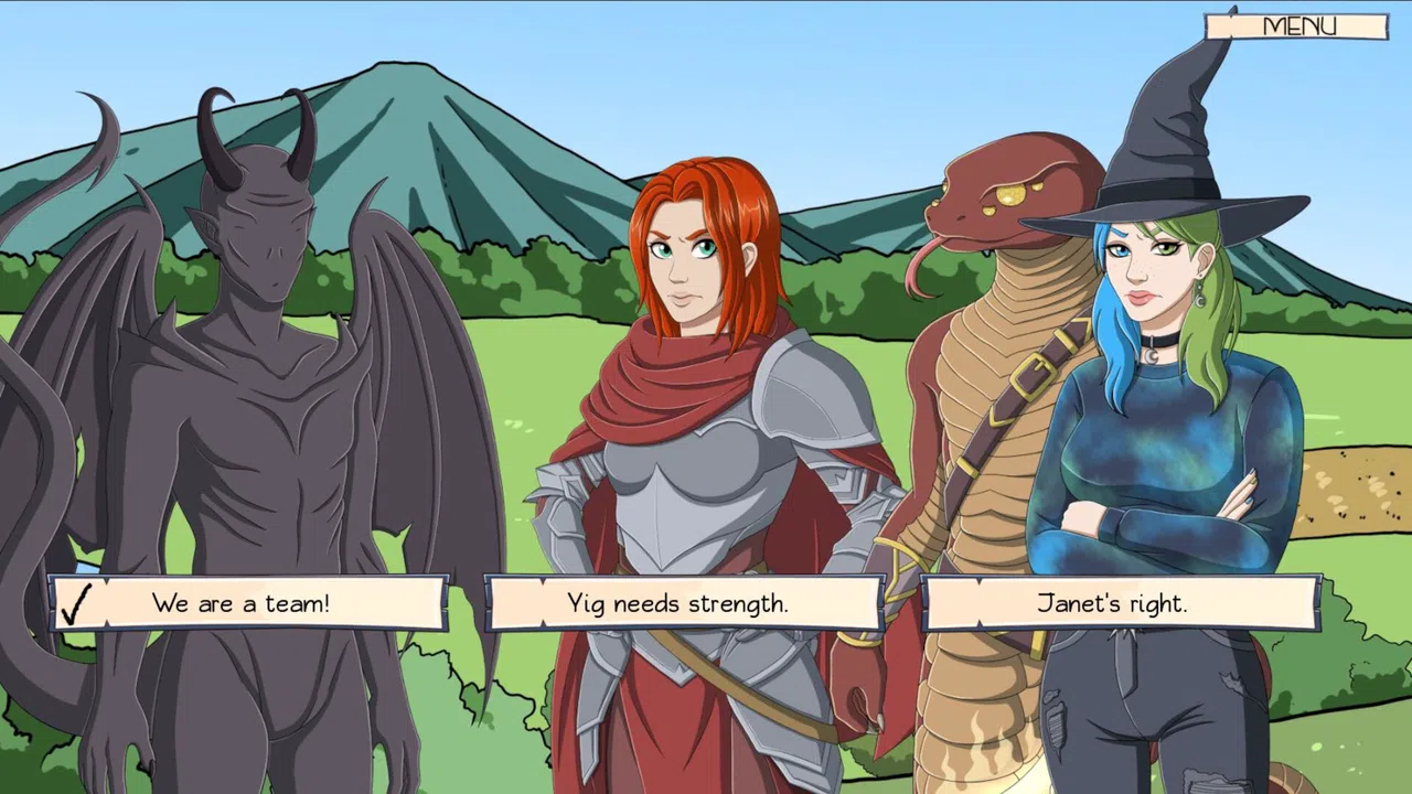 Tentacle Prawn: (Actually) A Cthulhu Dating Sim New Game+ Benefits HD Screenshot 1