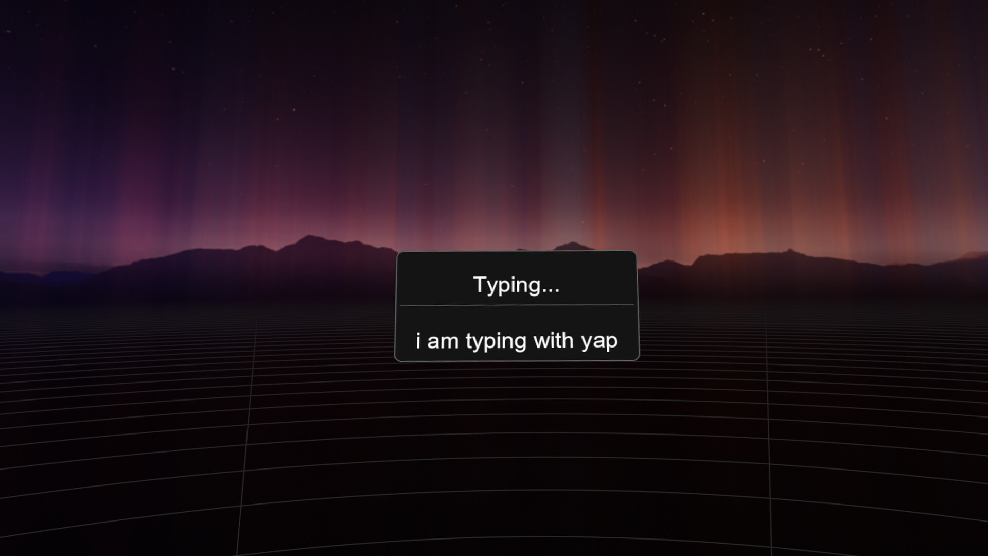 Yap: The VR Dictation Keyboard Screenshot 0