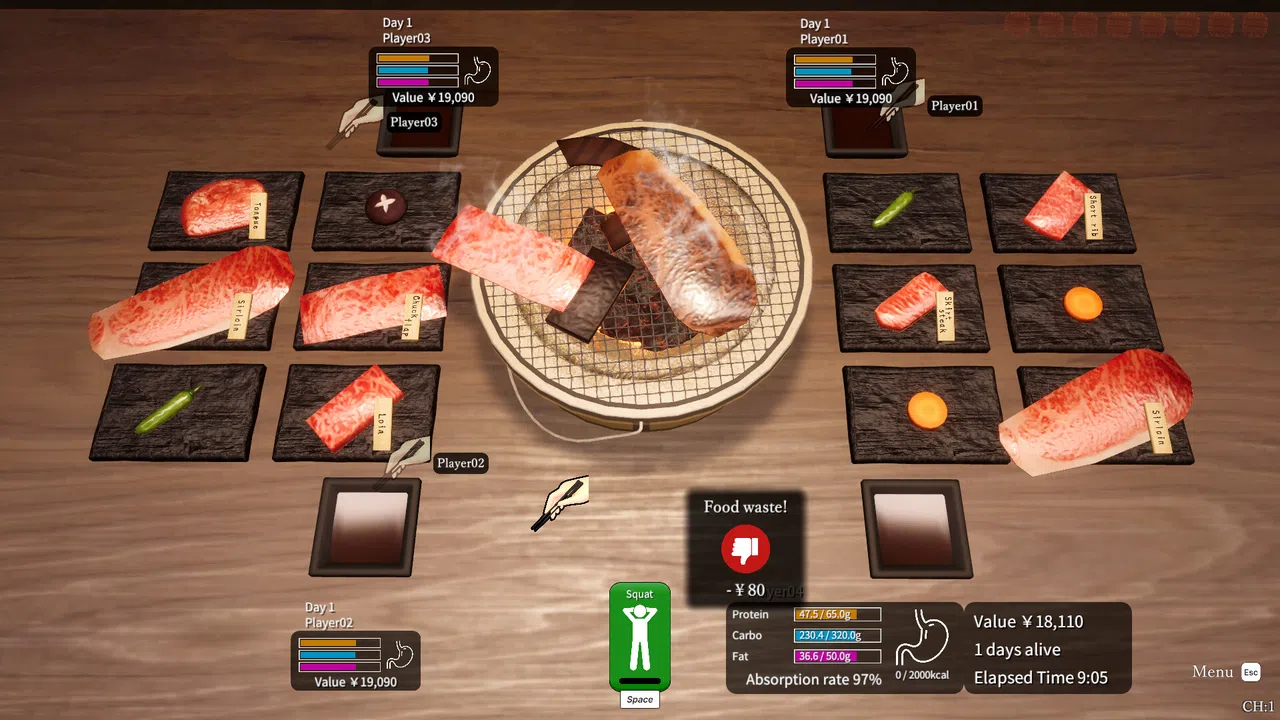 Yakiniku Party Survival Screenshot 1