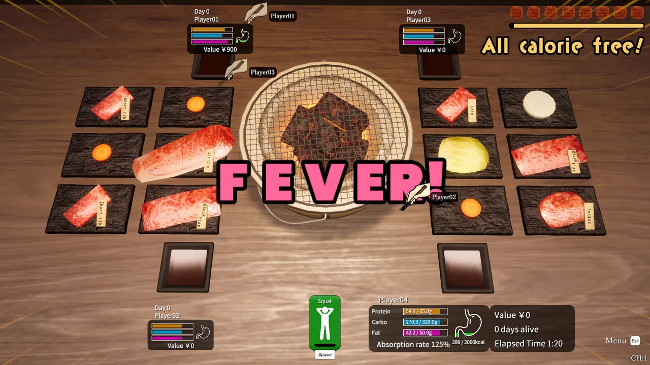 Yakiniku Party Survival Screenshot 2