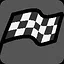 To finish first, first you must finish. icon