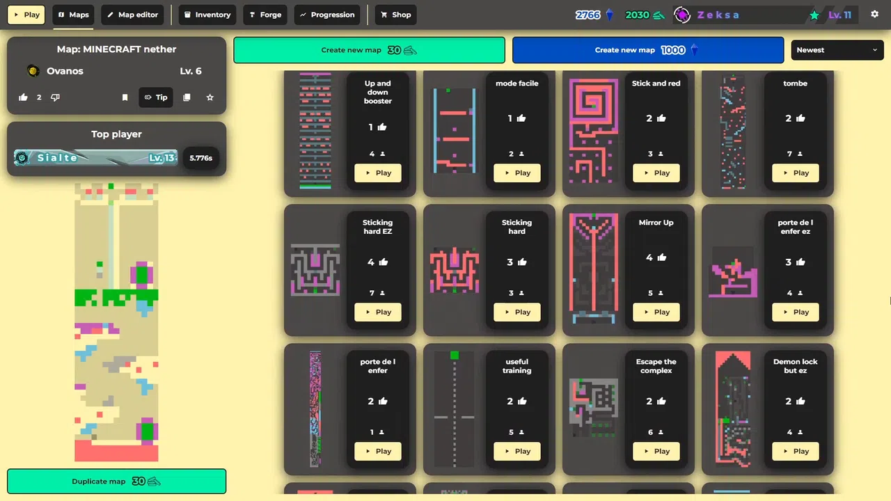 UpRunner Demo Screenshot 2