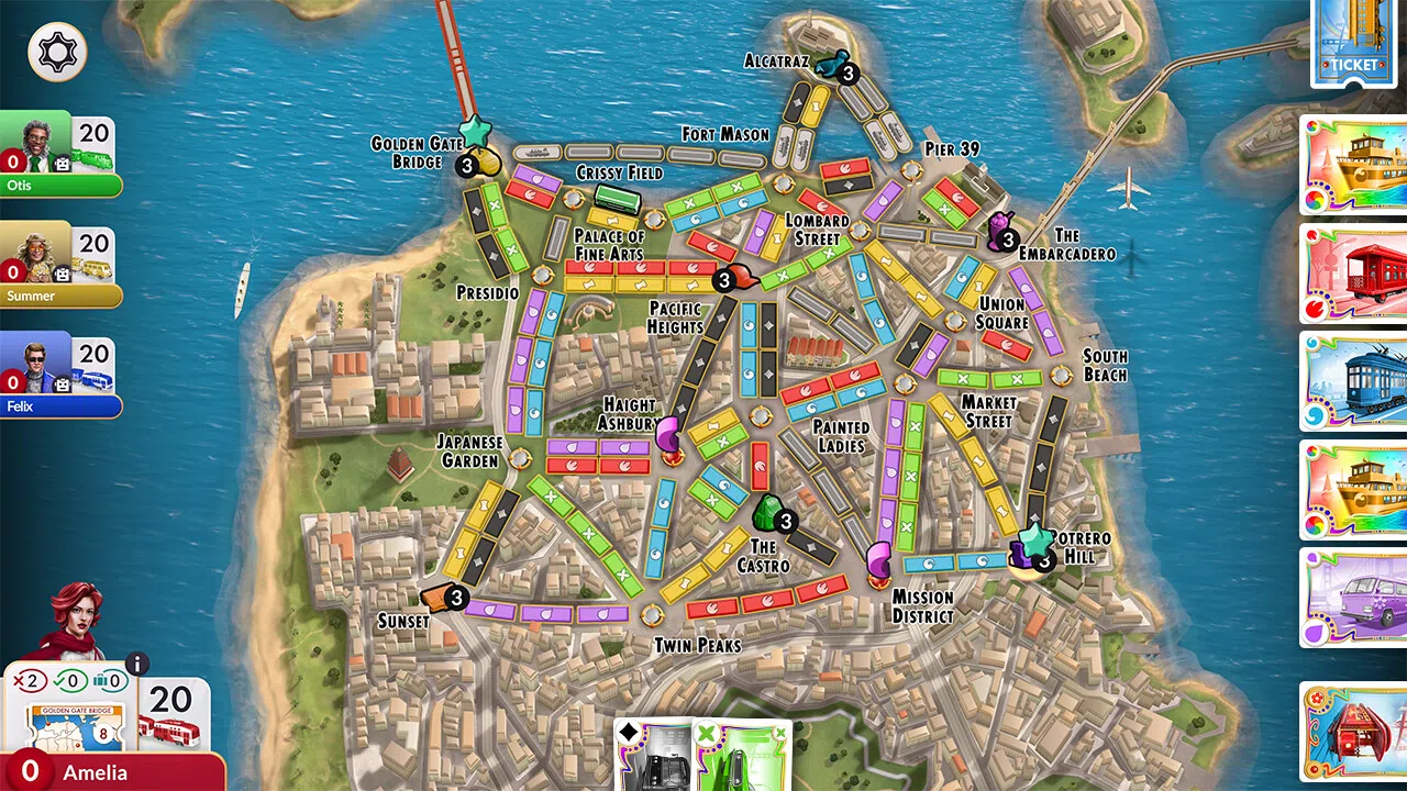 Ticket to Ride®: San Francisco City Expansion Screenshot 0