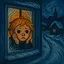 Lonely Boy by the Snowy Window icon