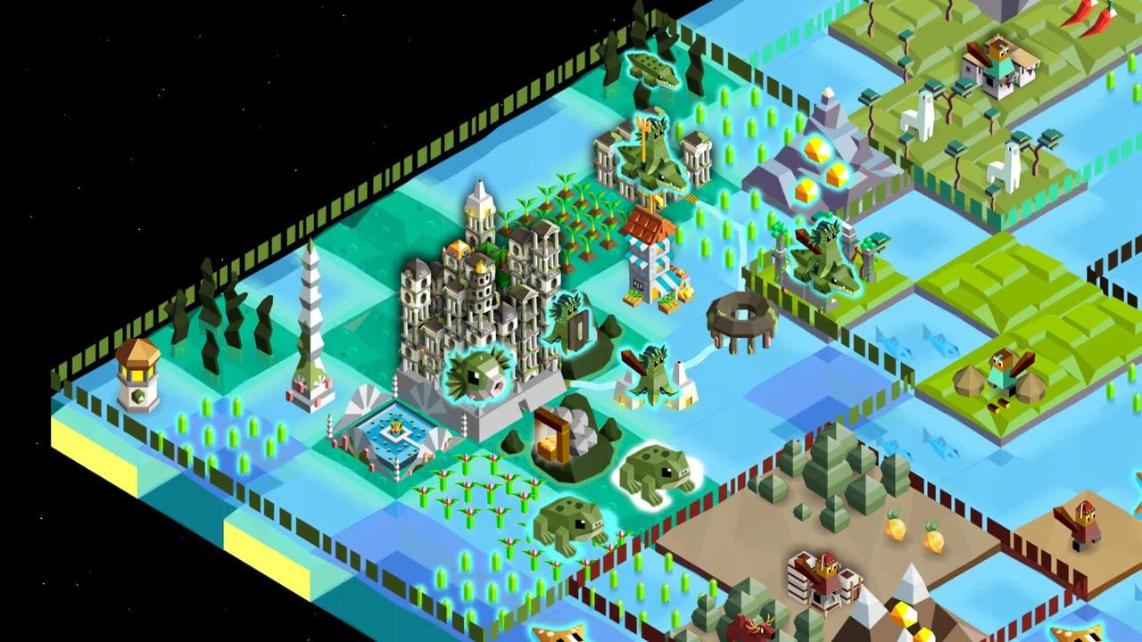 The Battle of Polytopia - Forgotten Skin (for the Aquarion tribe) Screenshot 1