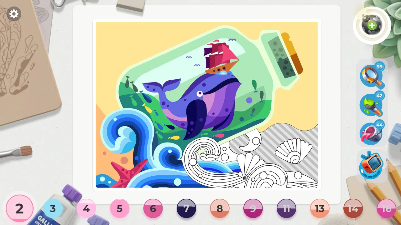 Gallery: Coloring book & decor Screenshot 4