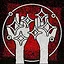 Hands of ice icon