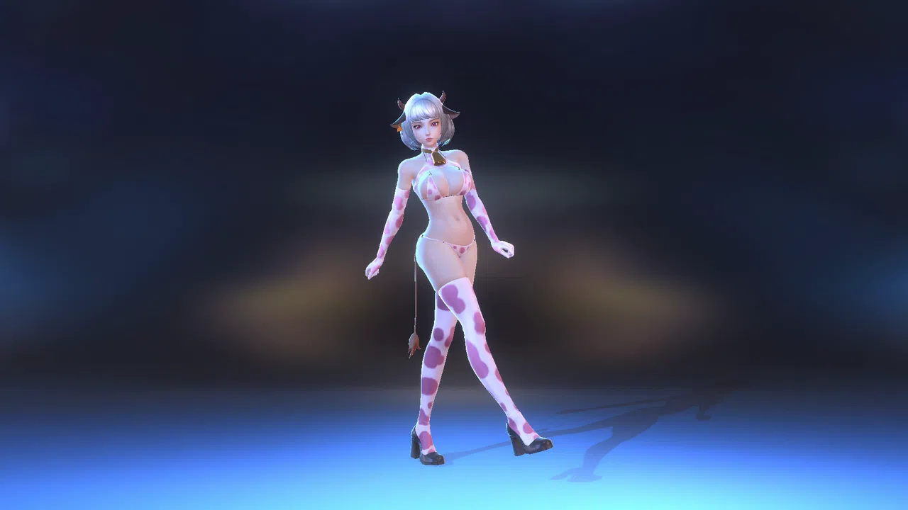 Angel Legion-DLC Cow Bikini (Pink) Screenshot 2