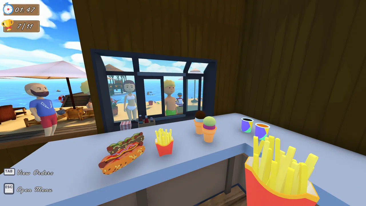 Seaside Cafe Rush Hour Demo Screenshot 7