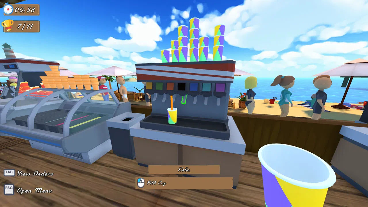 Seaside Cafe Rush Hour Demo Screenshot 5