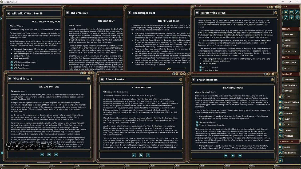 Fantasy Grounds - Seven Worlds Module 3: Into the Fire Screenshot 4