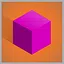 Pink cube (hard) icon