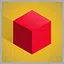 Red cube (medium) icon