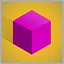 Pink cube (medium) icon