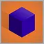 Purple cube (hard) icon