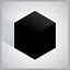Black cube icon