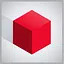 Red cube icon