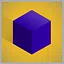 Purple cube (medium) icon