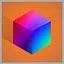Rainbow cube (hard) icon