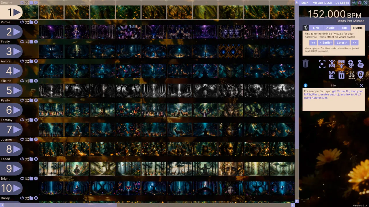 AI-VJ - Magic Forest 2 Visuals Screenshot 1